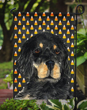 Load image into Gallery viewer, Gordon Setter Candy Corn Halloween Portrait Garden Flag – Decorative Outdoor Yard Flag