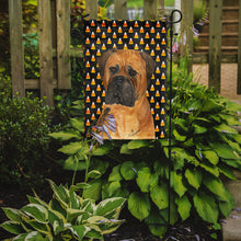 Load image into Gallery viewer, Bullmastiff Candy Corn Halloween Portrait Garden Flag – Decorative Outdoor Yard Flag