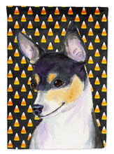 Load image into Gallery viewer, Chihuahua Candy Corn Halloween Portrait Flag Canvas House Size