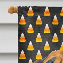 Load image into Gallery viewer, Mastiff Candy Corn Halloween Portrait Flag Canvas House Size