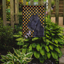 Load image into Gallery viewer, Schnauzer Giant Candy Corn Halloween Portrait Garden Flag – Decorative Outdoor Yard Flag