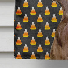 Load image into Gallery viewer, Field Spaniel Candy Corn Halloween Portrait Flag Canvas House Size