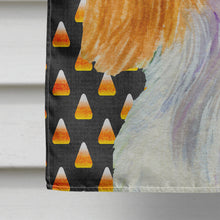 Load image into Gallery viewer, Cavalier Spaniel Candy Corn Halloween Portrait Flag Canvas House Size