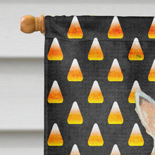 Load image into Gallery viewer, Scottish Terrier Wheaten Candy Corn Halloween Portrait Flag Canvas House Size