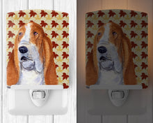 Load image into Gallery viewer, Bulldog English Fall Leaves Portrait Ceramic Night Light SS4328CNL
