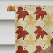 Load image into Gallery viewer, Field Spaniel Fall Leaves Portrait Flag Canvas House Size
