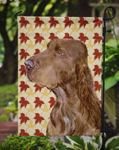 Load image into Gallery viewer, Field Spaniel Fall Leaves Portrait Garden Flag – Decorative Outdoor Yard Flag