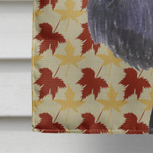 Load image into Gallery viewer, Schnauzer Giant Fall Leaves Portrait Flag Canvas House Size