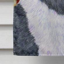 Load image into Gallery viewer, Akita Fall Leaves Portrait Flag Canvas House Size