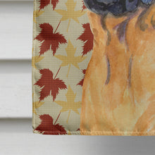 Load image into Gallery viewer, Mastiff Fall Leaves Portrait Flag Canvas House Size