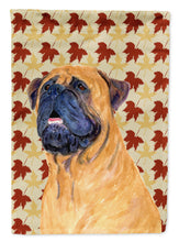 Load image into Gallery viewer, Mastiff Fall Leaves Portrait Flag Canvas House Size