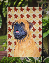 Load image into Gallery viewer, Mastiff Fall Leaves Portrait Garden Flag – Decorative Outdoor Yard Flag