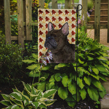 Load image into Gallery viewer, French Bulldog Fall Leaves Portrait Garden Flag – Decorative Outdoor Yard Flag