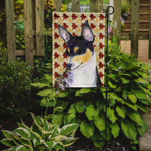 Load image into Gallery viewer, Chihuahua Fall Leaves Portrait Garden Flag – Decorative Outdoor Yard Flag