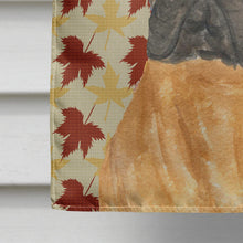 Load image into Gallery viewer, Bullmastiff Fall Leaves Portrait Flag Canvas House Size