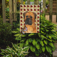Load image into Gallery viewer, Bullmastiff Fall Leaves Portrait Garden Flag – Decorative Outdoor Yard Flag