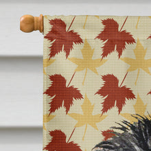 Load image into Gallery viewer, Affenpinscher Fall Leaves Portrait Flag Canvas House Size