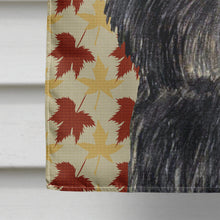 Load image into Gallery viewer, Affenpinscher Fall Leaves Portrait Flag Canvas House Size