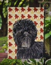 Load image into Gallery viewer, Affenpinscher Fall Leaves Portrait Garden Flag – Decorative Outdoor Yard Flag