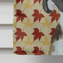 Load image into Gallery viewer, Boxer Brindle Fall Leaves Portrait Flag Canvas House Size