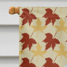 Load image into Gallery viewer, English Toy Spaniel Fall Leaves Portrait Flag Canvas House Size