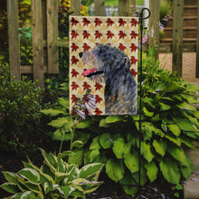 Load image into Gallery viewer, Irish Wolfhound Fall Leaves Portrait Garden Flag – Decorative Outdoor Yard Flag