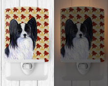 Load image into Gallery viewer, Papillon Fall Leaves Portrait Ceramic Night Light SS4351CNL