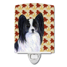 Load image into Gallery viewer, Papillon Fall Leaves Portrait Ceramic Night Light SS4351CNL