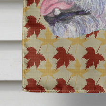 Load image into Gallery viewer, Jack Russell Terrier Fall Leaves Portrait Flag Canvas House Size