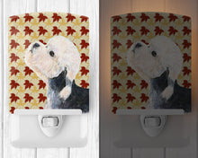 Load image into Gallery viewer, Dandie Dinmont Terrier Fall Leaves Portrait Ceramic Night Light SS4353CNL