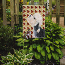 Load image into Gallery viewer, Dandie Dinmont Terrier Fall Leaves Portrait Garden Flag – Decorative Outdoor Yard Flag
