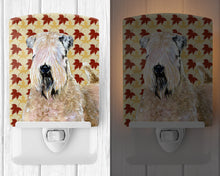 Load image into Gallery viewer, Wheaten Terrier Soft Coated Fall Leaves Portrait Ceramic Night Light SS4363CNL
