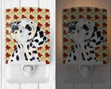 Load image into Gallery viewer, Dalmatian Fall Leaves Portrait Ceramic Night Light SS4364CNL