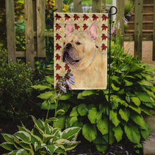 Load image into Gallery viewer, French Bulldog Fall Leaves Portrait Garden Flag – Decorative Outdoor Yard Flag
