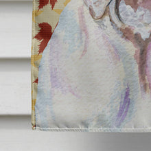 Load image into Gallery viewer, Bulldog English Fall Leaves Portrait Flag Canvas House Size