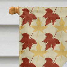 Load image into Gallery viewer, Bedlington Terrier Fall Leaves Portrait Flag Canvas House Size