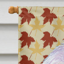Load image into Gallery viewer, Maltese Fall Leaves Portrait Flag Canvas House Size