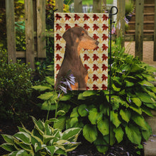 Load image into Gallery viewer, Doberman Fall Leaves Portrait Garden Flag – Decorative Outdoor Yard Flag