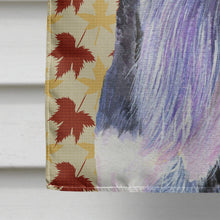 Load image into Gallery viewer, Schnauzer Fall Leaves Portrait Flag Canvas House Size