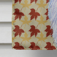 Load image into Gallery viewer, Borzoi Fall Leaves Portrait Flag Canvas House Size