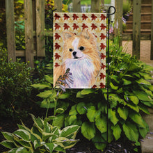 Load image into Gallery viewer, Chihuahua Fall Leaves Portrait Garden Flag – Decorative Outdoor Yard Flag