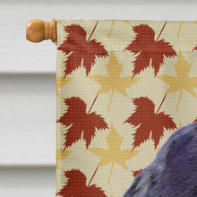Load image into Gallery viewer, Cocker Spaniel Fall Leaves Portrait Flag Canvas House Size