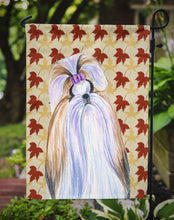 Load image into Gallery viewer, Shih Tzu Fall Leaves Portrait Garden Flag – Decorative Outdoor Yard Flag