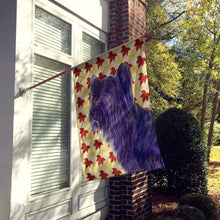 Load image into Gallery viewer, Skye Terrier Fall Leaves Portrait Flag Canvas House Size