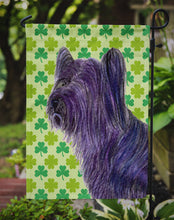 Load image into Gallery viewer, Skye Terrier St. Patrick's Day Shamrock Portrait Garden Flag – Decorative Outdoor Yard Flag
