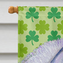 Load image into Gallery viewer, Siberian Husky St. Patrick's Day Shamrock Portrait Flag Canvas House Size