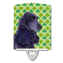 Load image into Gallery viewer, Cocker Spaniel St. Patrick's Day Shamrock Portrait Ceramic Night Light SS4402CNL