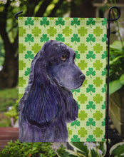 Load image into Gallery viewer, Cocker Spaniel St. Patrick's Day Shamrock Portrait Garden Flag – Decorative Outdoor Yard Flag