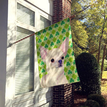 Load image into Gallery viewer, Chihuahua St. Patrick's Day Shamrock Portrait Flag Canvas House Size