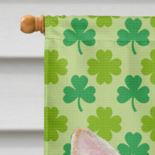 Load image into Gallery viewer, Chihuahua St. Patrick's Day Shamrock Portrait Flag Canvas House Size